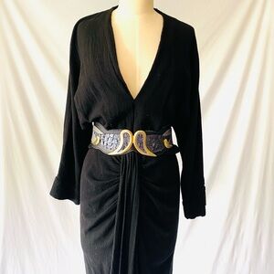 LEO ISBA Rare Vintage Leather 80's ‎ Belt